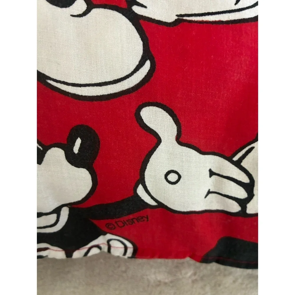 Disney Mickey Mouse Throw Pillow Red White Black Square 15